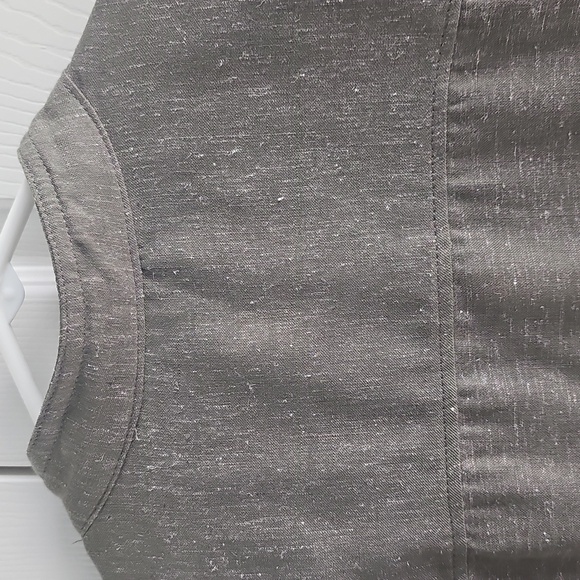 NWT Max Studio Space Dye Light Drawstring Crop Utility Jacket Olive Large - Picture 11 of 14